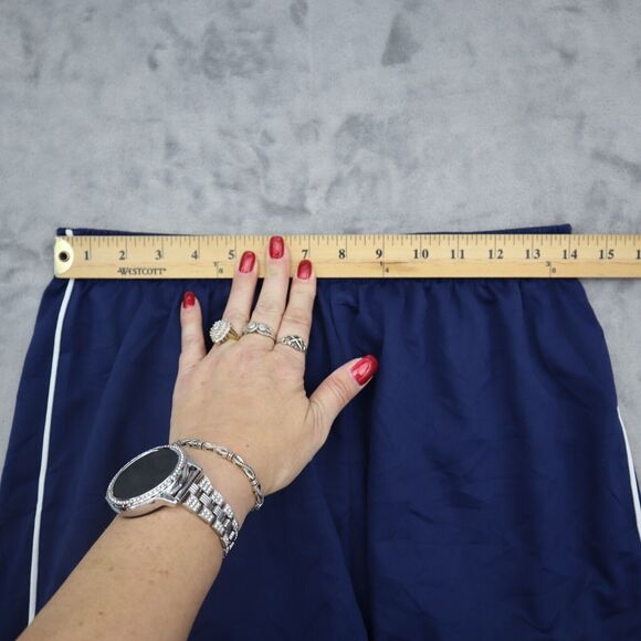 Adidas Shorts Mens L Blue Elastic Waist Basketball Sports Active Pull On Bottoms - Picture 3 of 12